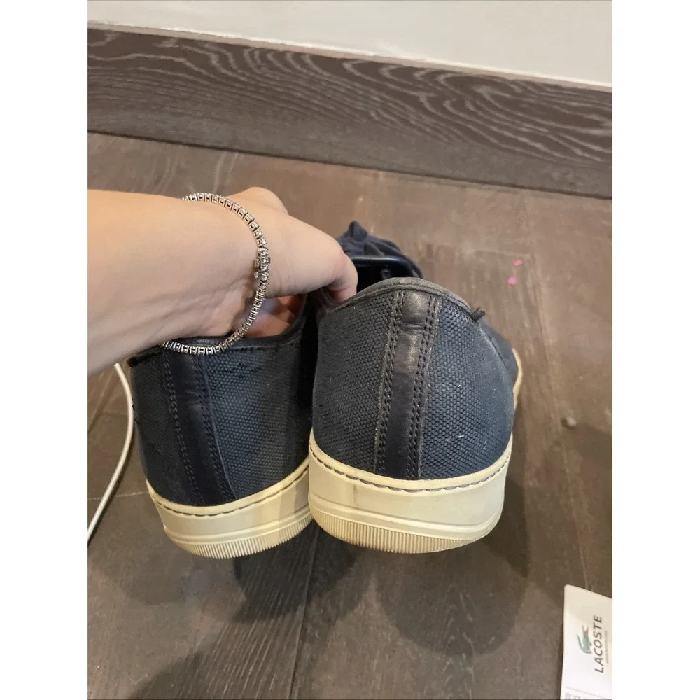 Lavin Canvas Lace Up Low Top Sneakers Size 13 Navy Blue Men - Picture 5 of 6